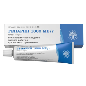 Гепарин гель для наружного применения 1000МЕ/г туба 50г