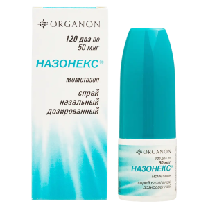 Назонекс спрей назальный дозированный 50мкг/доза флакон 18г /120 доз/