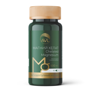 Магний хелат капсулы массой 636мг №60