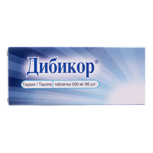 Дибикор таблетки 500мг №60