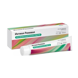 Ихтиол Реневал мазь для наружного применения 100мг/г туба 30г