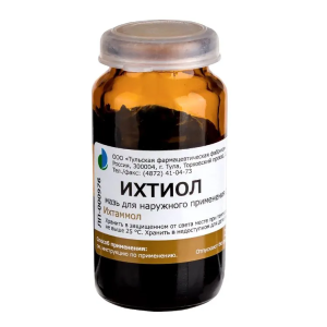 Ихтиол мазь для наружного применения 10% банка 25г 