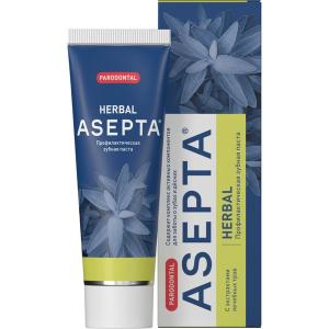 Асепта Лечебные травы зубная паста туба 75мл