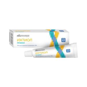 Ихтиол мазь для наружного применения 20% туба 25г 
