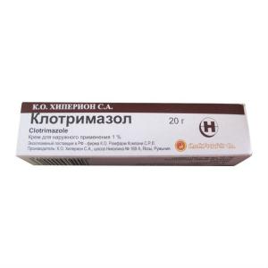 Клотримазол крем для наружного применения 1% туба 20г 