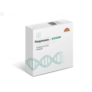 Лидокаин-Эском раствор для инъекций 20мг/мл ампулы 2мл №10