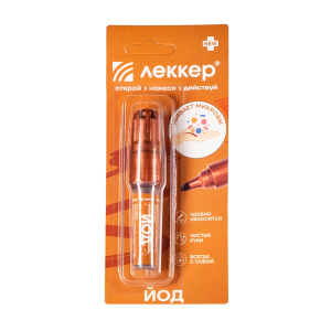 Леккер раствор йода 5% спиртовой 5мл