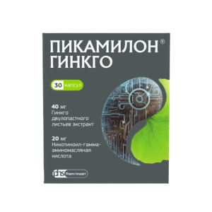 Пикамилон Гинкго капсулы 40мг+20мг №30