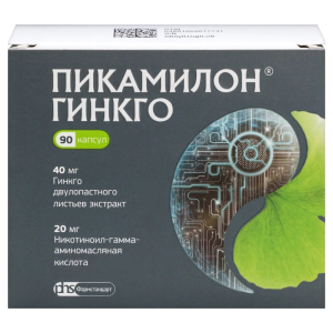 Пикамилон Гинкго капсулы 40мг+20мг №90