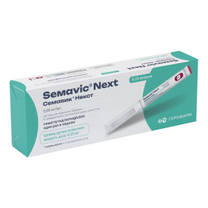 Семавик Некст раствор для подкожного введения 0,25мг/доза шприц-ручка 3мл №1