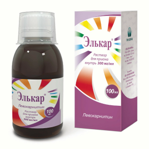 Элькар раствор для приема внутрь 300мг/мл флакон 100мл 