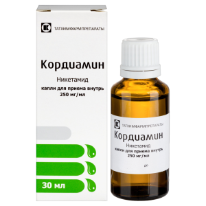 Кордиамин капли для приёма внутрь 25% флакон-капельница 30мл