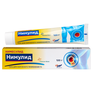 Нимулид гель для наружного применения 1% туба 120г