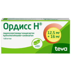 Ордисс Н таблетки 12,5мг+16мг №60