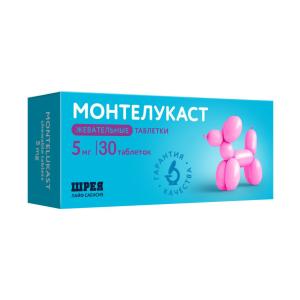 Монтелукаст таблетки жевательные 5мг №30