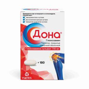 Дона таблетки покрытые плёночной оболочкой 750мг №180