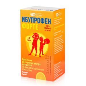 Ибупрофен форте суспензия для приёма внутрь для детей 40мг/мл флакон 100г