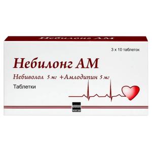 Небилонг АМ таблетки 5мг+5мг №30