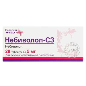 Небиволол-СЗ таблетки 5мг №28