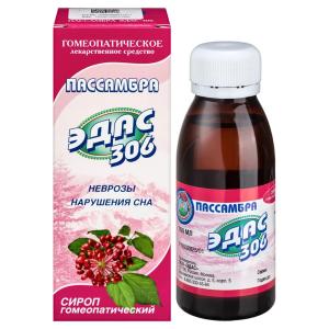 Пассамбра Эдас-306 сироп гомеопатический флакон 100мл