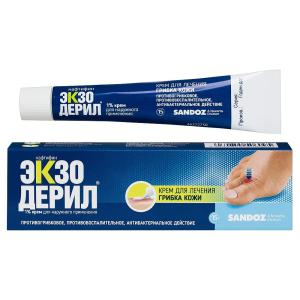 Экзодерил крем для наружного применения 1% туба 15 г 
