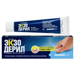Экзодерил крем для наружного применения 1% туба 30г 