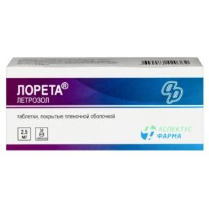 Лорета таблетки покрытые плёночной оболочкой 2,5мг №30