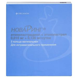 НоваРинг кольца вагинальные 0.015мг+0.120 мг/сутки №3
