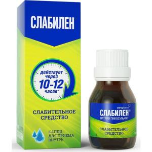 Слабилен капли для приема внутрь 7,5мг/мл флакон с пробкой капельницей 15мл