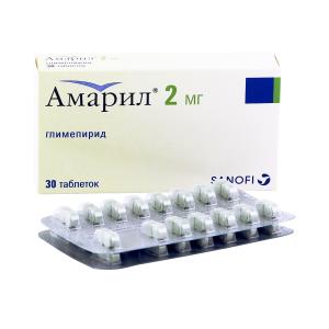 Амарил таблетки 2мг №30