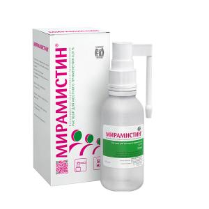 Мирамистин раствор для местного применения 0,01% флакон с распылителем 50мл
