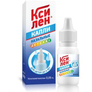 Ксилен капли назальные 0,05% флакон-капельница 10мл (отпуск 6шт)