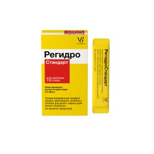 РегидроСтандарт специализированный пищевой продукт диетического лечебного питания для детей с первых дней жизни и взрослых пакетики-стики 4,36г №10