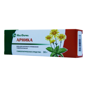 Арника мазь для наружного применения гомеопатическая 30г тубы 
