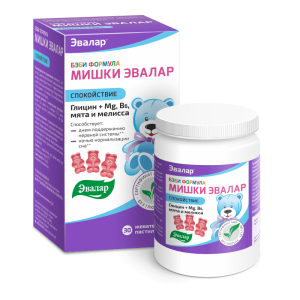 Бэби формула Мишки Эвалар спокойствие пастилки жевательные 2,5г №30 
