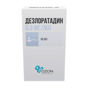 Дезлоратадин сироп 0,5мг/мл флакон 60мл