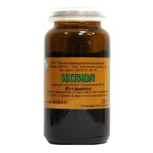 Ихтиол мазь для наружного применения 20% банка 25г 
