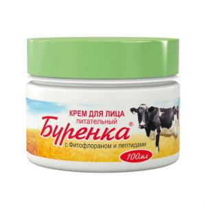 Буренка с Фитофлораном и пептидами крем для лица питательный 100мл