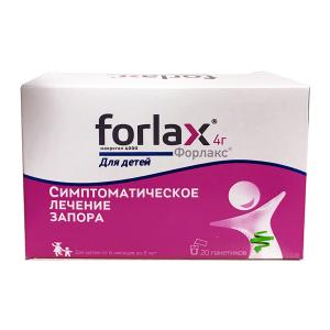 Форлакс для детей порошок для приготовления раствора для приёма внутрь 4г пакетики №20