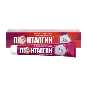 Пенталгин экстра-гель гель для наружного применения 5% туба 30г 