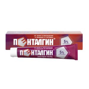 Пенталгин экстра-гель гель для наружного применения 5% туба 50г 