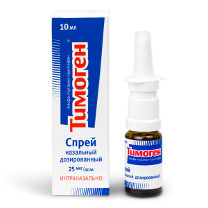 Тимоген спрей назальный дозированный 25мкг/доза флакон 10мл