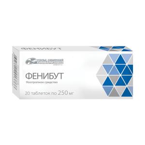 Фенибут таблетки 250мг №20