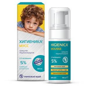 Хигиеника Мусс средство педикулицидное флакон 100мл