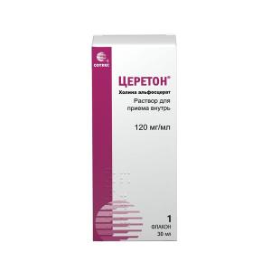 Церетон раствор для приема внутрь 120мг/мл флакон 30мл