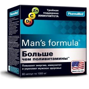 Мен-с формула Больше чем поливитамины капсулы массой 1мг №60