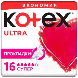 Котекс Ultra Net супер прокладки ультратонкие №16