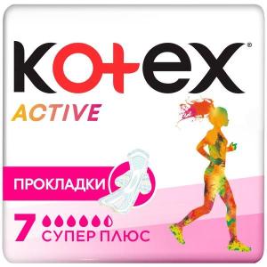 Котекс Active прокладки ультратонкие супер плюс №7