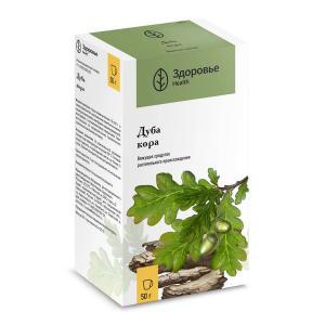 Дуба кора измельченная пачка 50г