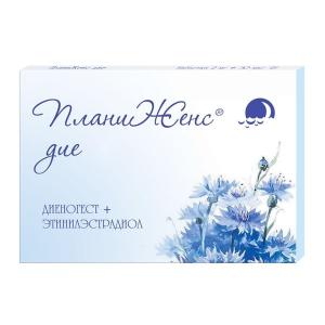 ПланиЖенс дие таблетки покрытые плёночной оболочкой 2мг+0,03мг №21